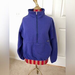 Patagonia Unisex purple Fleece Pullover Half zip size Small New